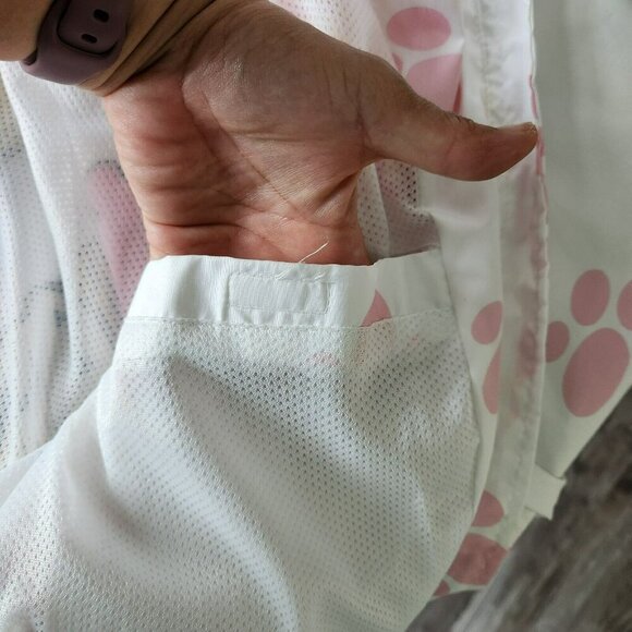 Members Only Garfield & Odie Paw Print Graphic Windbreaker Jacket Cartoon M - Picture 9 of 16